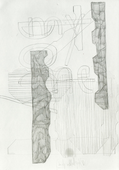 - body (me), pencil on paper, 20,4 x 28,3 cm - 21x29,7cm, 2024-25