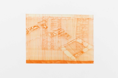 - compendium (welt) Fragment 2, pvc, permanent-pen, each around 22x10cm, double-sided, ongoing, 2025-26