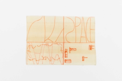 - compendium (welt) Fragment 2, pvc, permanent-pen, each around 22x10cm, double-sided, ongoing, 2025-26