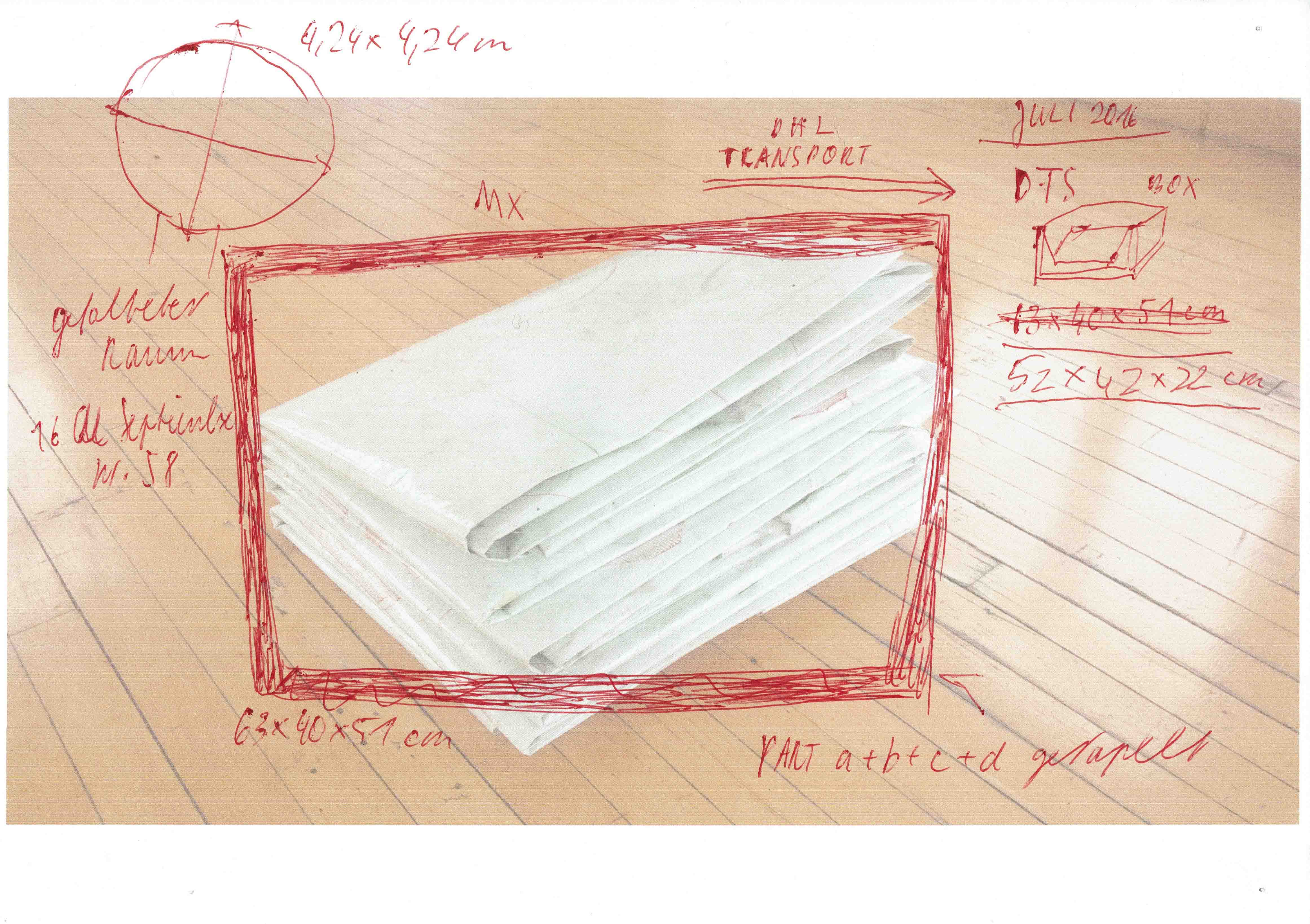 room04 folded - transported space (analytical drawing 21x29,7cm)