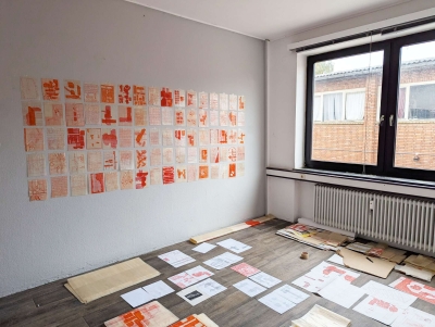 - ongoing process of floor settings/wall formations and wall drawings, 2025