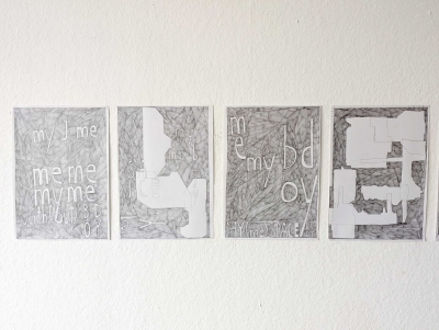  - Körperräume - Raumkörper - Sprachräume (perspectives, finding space), each 21x29,7 cm, 2025-26