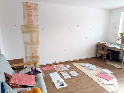 - ongoing process of floor settings/wall formations and wall drawings, ongoing, 2025-2026