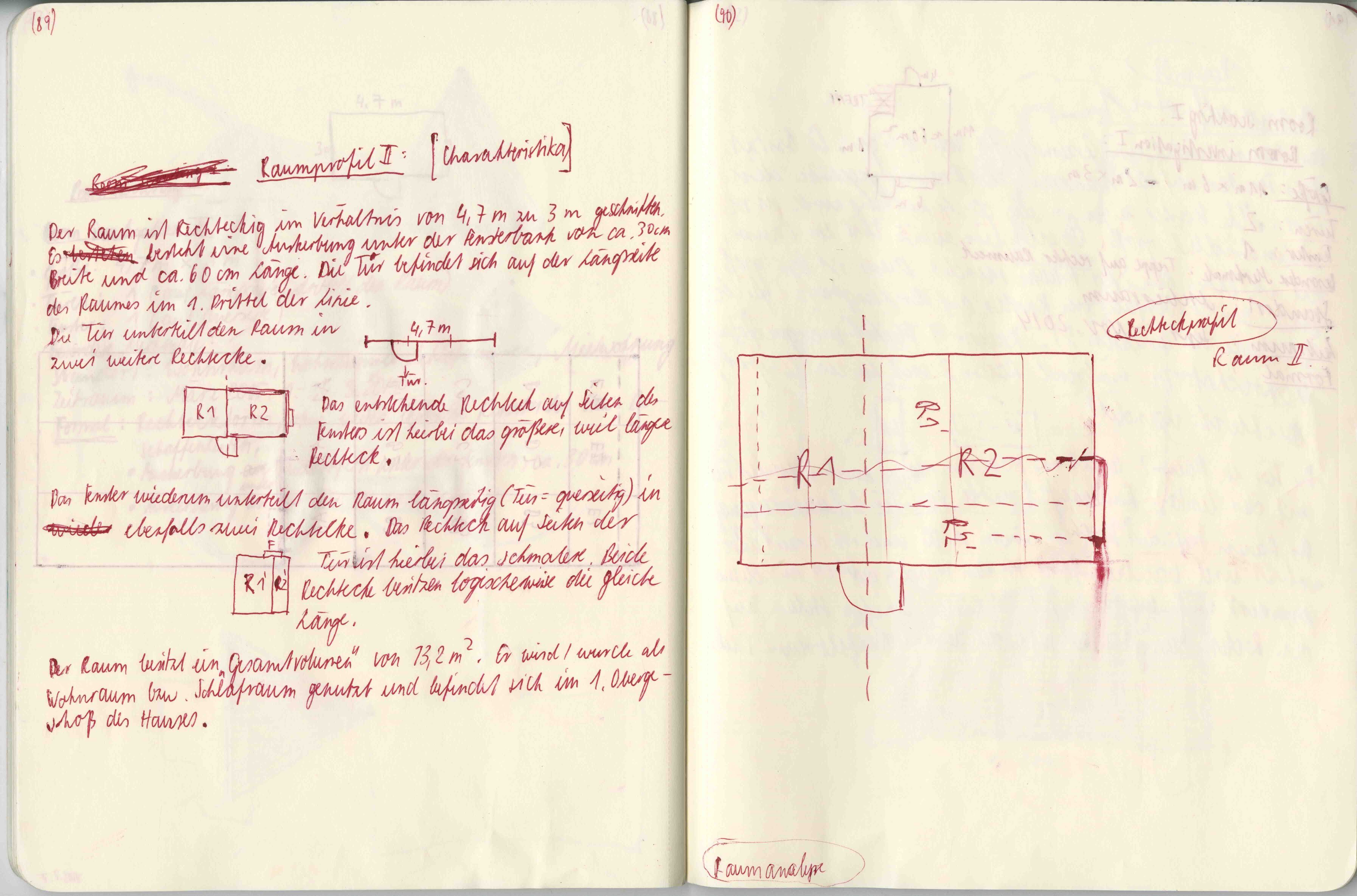 room scouting 2 (room02) /spatial investigation, 28x15cm