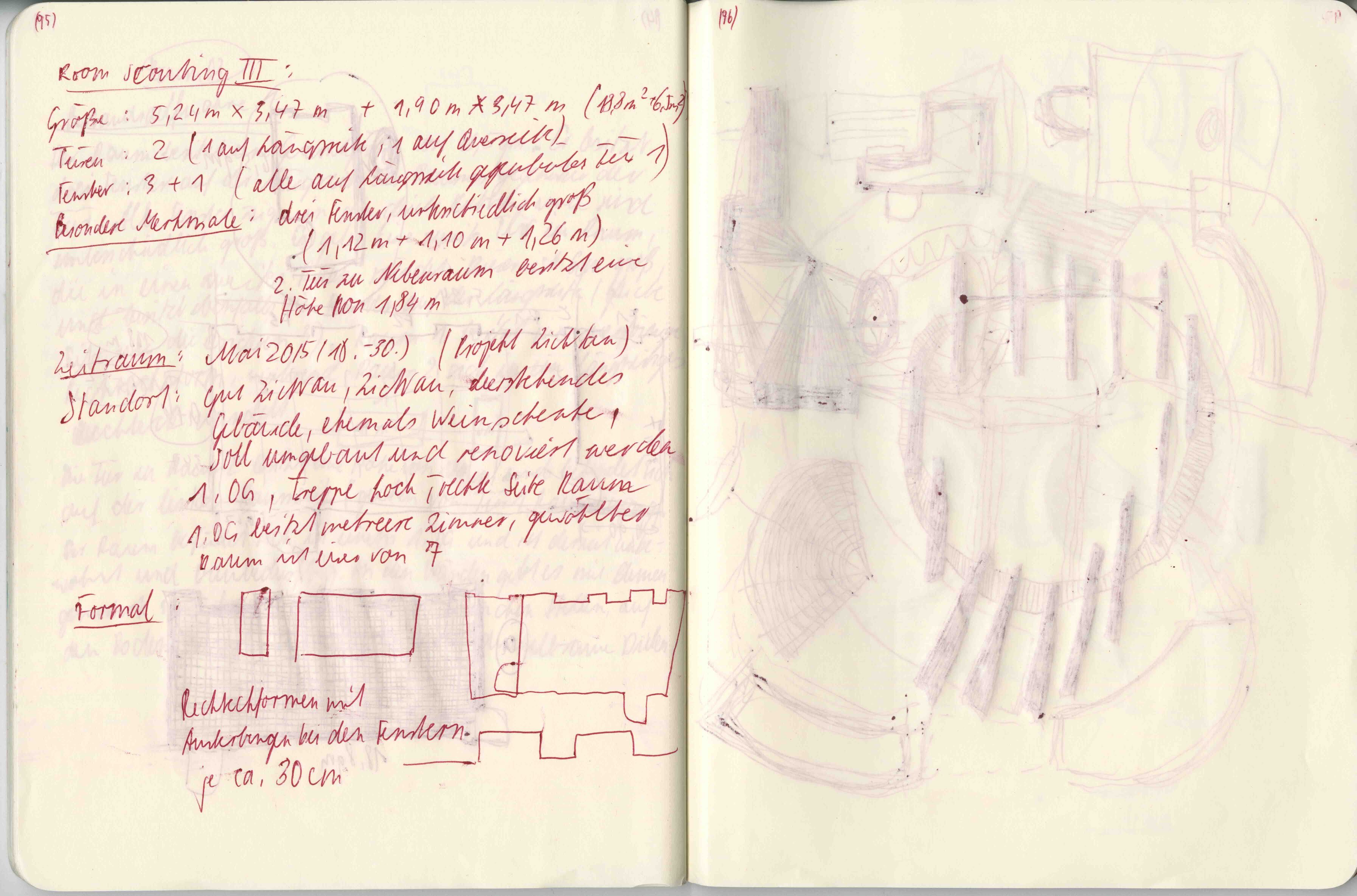 room scouting 3 (room03) /spatial investigation, 28x15cm