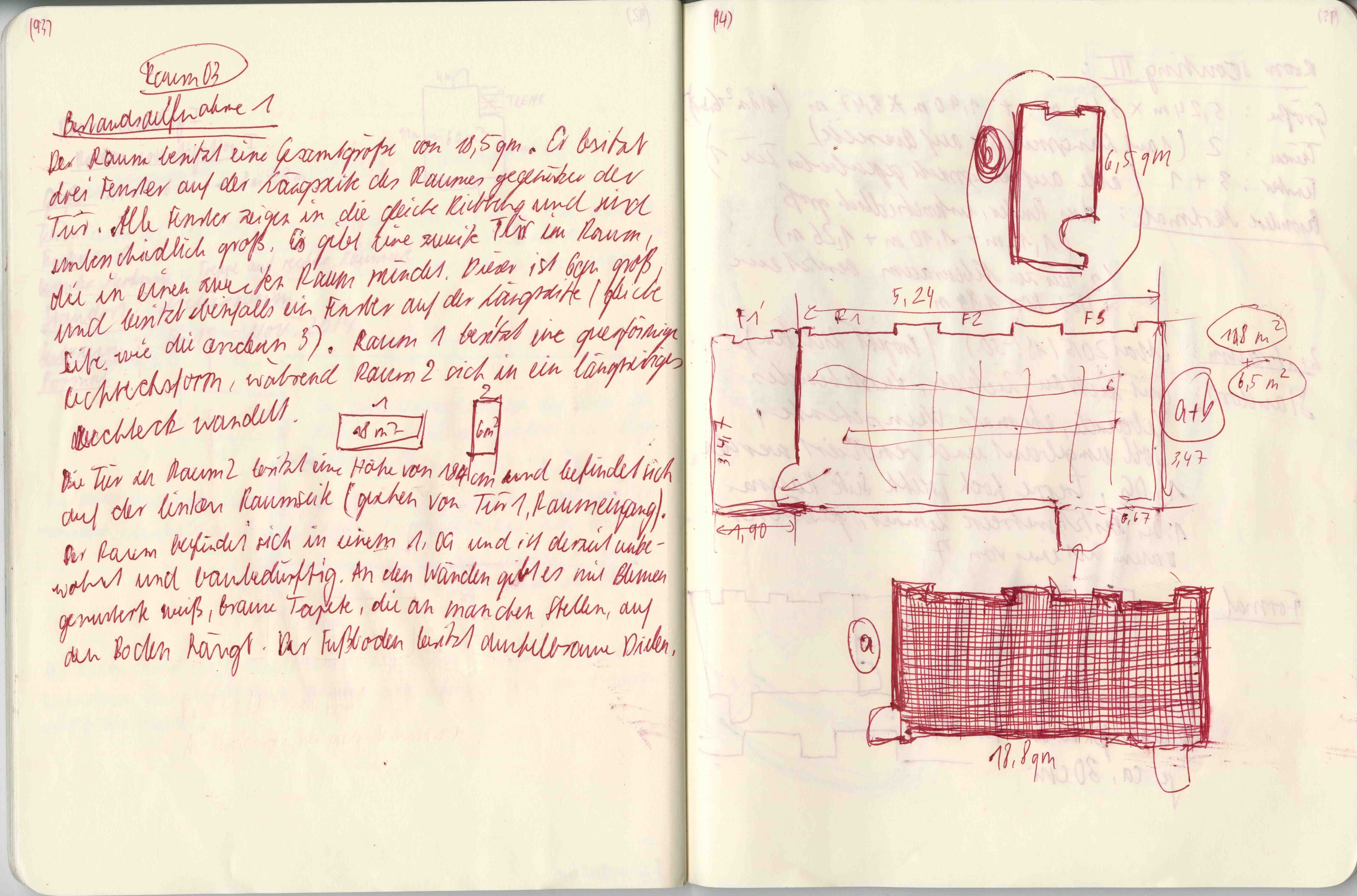 room scouting 4 (room03) /spatial investigation, 28x15cm